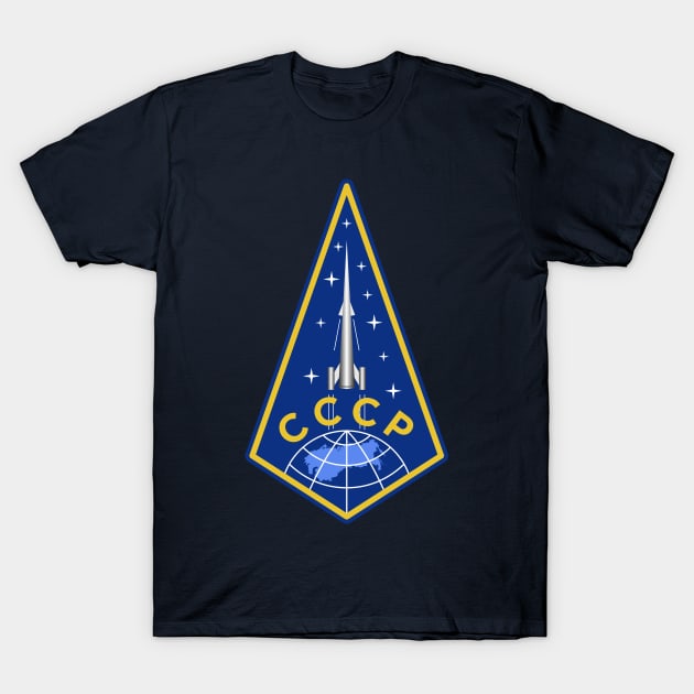 Soyuz Soviet Space Program Emblem - Cosmonaut, Space Exploration, Astronaut, Soviet Union T-Shirt by SpaceDogLaika